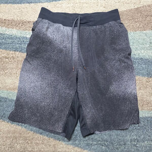 Lululemon Men’s Training Shorts Drawstring Gray Black Size S